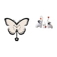 thumbnail image 1 of Reloj De Pared Acrílico Con Diseño De Mariposa Para Oficina, Comedor, Habitación Infantil, Casa De Campo Con Esculturas De Elefantes, Estatuas De Animales, Manualidades, Decoraciones De, 1 of 8