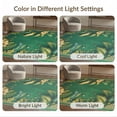 thumbnail image 7 of ODIKA 9'x12' Washable Area Rug Palm Leaf Botanical Chinoiserie Garden With Tropical Trellis Border for Great Room, Indoor Concept, Large Living Low Pile, Flatwoven, 7 of 7
