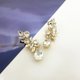 thumbnail image 3 of Pendientes Party Hoops chapados en oro fantástico con cristales, 3 of 3
