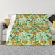 thumbnail image 1 of Fotbe Tangerine Manta de Franela con Estampado, Manta Ultrasuave para Cama, Sofá, Auto, Hipoalergénica y Antibolitas-80"x60", 1 of 6