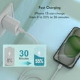 thumbnail image 4 of BRICK- Usb C To C Cable, 5-Pack 6Ft, 60W Fast Charging Power 5-Pack, White, 4 of 6