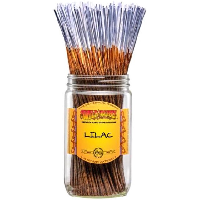 Wild Berry Incense Sticks - Hand Dipped in The USA (100 Count) (Lilac)