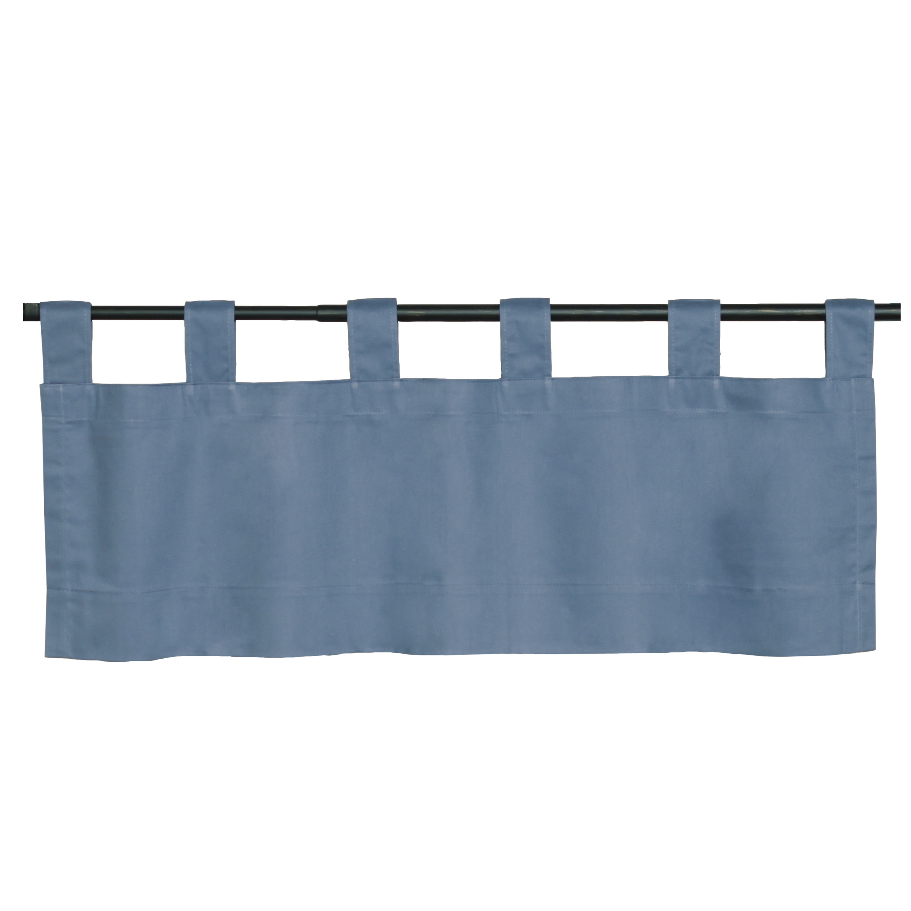Winmate Insulated Cotton Tab Top Valance 40" x 15" in Blue