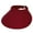 Burgundy, variant on Top Headwear Women's Wide Brim Visor - Sports 5 Inch Wide Clip On Cap, Weave Brown