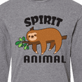 thumbnail image 4 of Inktastic My Spirit Animal is a Sloth with Sloth Illustration Long Sleeve T-Shirt, 4 of 5
