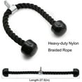 thumbnail image 2 of Tricep Rope 27 and 35 Inch 2 Colors Fitness Attachment Cable Machine Pulldown Heavy Duty Coated Nylon Rope, 2 of 5