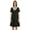 Heather( dark green), variant on Inkmeso Solid Nightgown Dress For Women Nightwear Lace short sleeve Loungewear Tunic