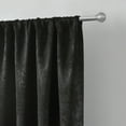 thumbnail image 3 of Mainstays Shimmer Rod Pocket 99% Blackout Curtains, Set of 2, Black, 37" W x 54" L, 3 of 5