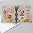 thumbnail image 4 of Trick or Treat Dalmatian Funny Mummy Cosplay Pumpkin Candy Basket Spiral Bound Journal Dog Lover 5x7in Spiral Notebook - 12016, 4 of 5