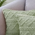 thumbnail image 4 of REGALWOVEN Set of 2 Decorative Throw Pillow Covers Faux Fur Throw Pillow Covers for Sofa Light Green 12" x 20", 4 of 5