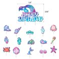 thumbnail image 4 of Kit de globos para fiesta de cumpleaños de sirenas, 39 unidades, látex y lámina, 4 of 4