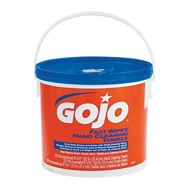 GOJO Fast Towels Hand Sanitizing Wipes 225 Wipes/Bucket 2/Carton (6299-02)
