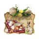thumbnail image 5 of Placa con letrero para puerta de conejo de Pascua con lazo, letrero de Pascua feliz, letrero colgante de madera para cafetería, panadería, casa de Estilo B BLESIY letrero de puerta de conejito de pascua, 5 of 8