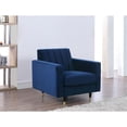 thumbnail image 3 of Meridian Furniture Lola Velvet Accent Chair in Navy, 3 of 9