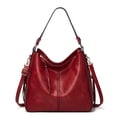 thumbnail image 1 of Bolso de mano real bolso de mujer bolso de comprador bolso de hombro de piel bolso de hombro grande bolso de mujer elegante bolso de mano con bandolera extraíble con borlas, 1 of 5