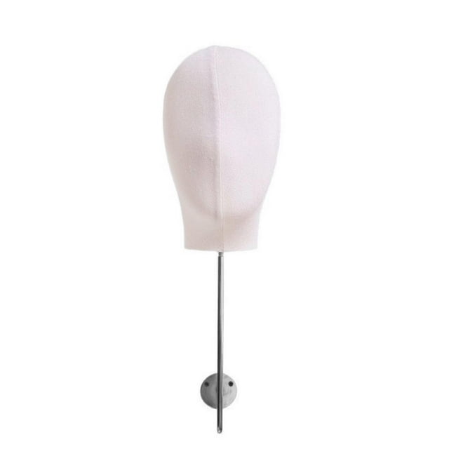 Exhibidor de cabeza de maniquí, sombrero, estante de almacenamiento montado en la pared para entrenamiento de peluquería, salón de belleza en casa y