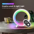 thumbnail image 3 of Luz LED de noche inteligente, luz Q creativa, despertador de ambiente colorido, despertador, Audio Bluetooth, ruido blanco inteligente, 3 of 4