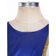 thumbnail image 3 of TiaoBug Womens Color Block Praise Lyrical Dance Dress Tunic Sides Split Irregular Liturgical Dancewear Blue M, 3 of 7
