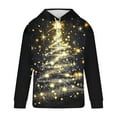 thumbnail image 5 of Yusimy Mens Christmas Printed Hoodie with Pockets & Drawstring Long Sleeve Pullover Athletic Top, 5 of 6