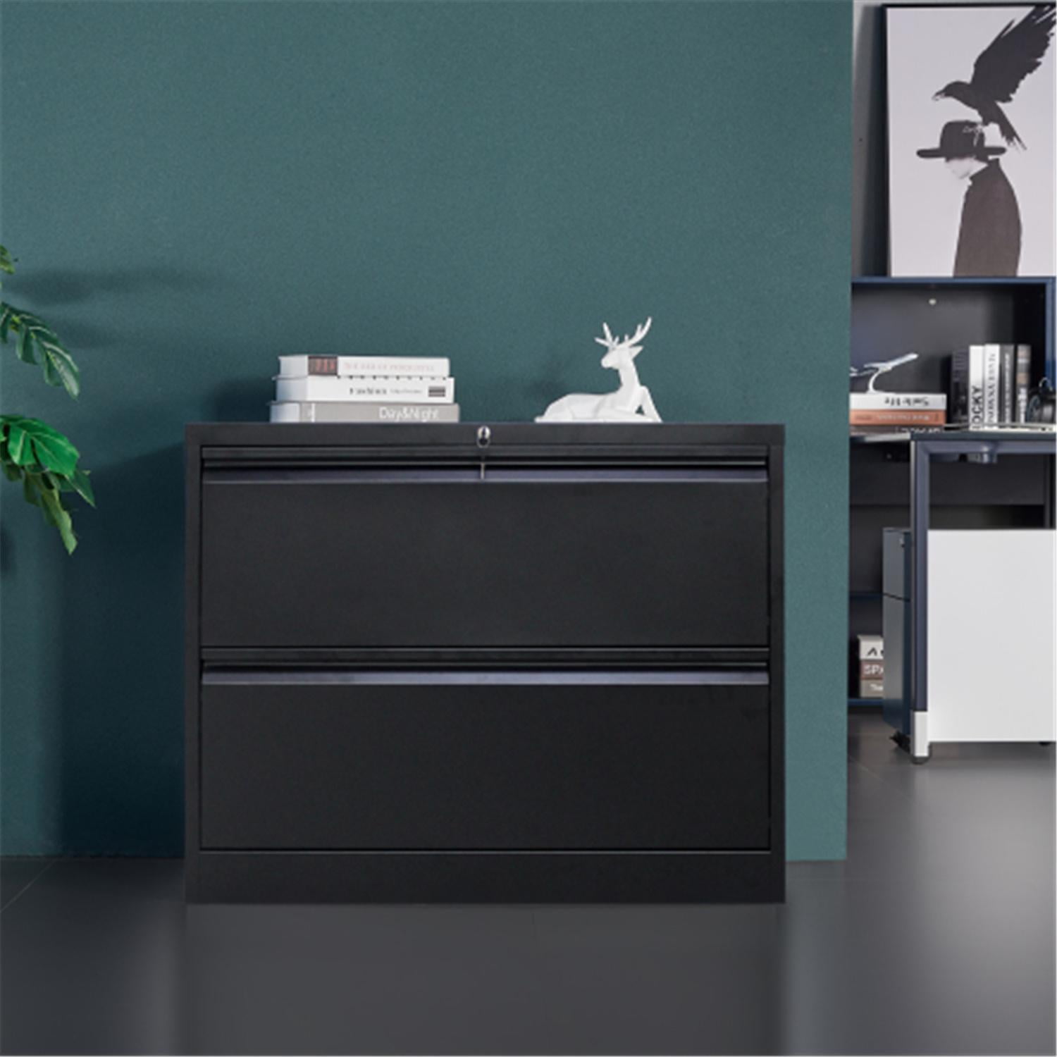 2 Drawer Lateral File Steel Lateral Filing with Lock