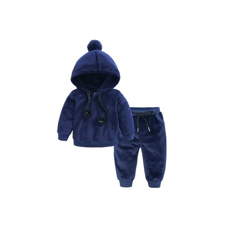 

Tracksuits for Baby Toddler Girls Sweatsuits Long Sleeve Hooded Sweatshirts and Sweatpants