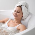 thumbnail image 4 of CRAFTHROU Spa Bath Pillow with Air Bags White Non Slip Mesh Texture Support for Head Neck, 4 of 6