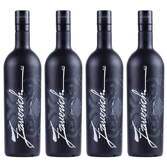Pack de 4 Vodka Zaverich Premium Black 1 L Zaverich Premium Black