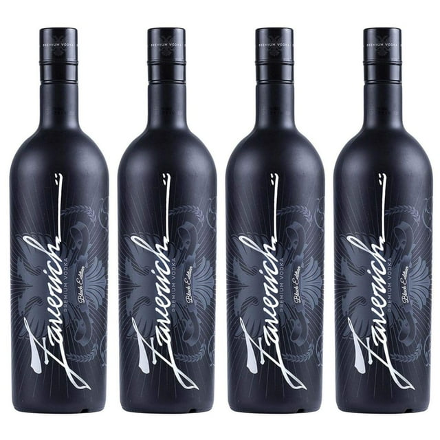 Pack de 4 Vodka Zaverich Premium Black 1 L Zaverich Premium Black