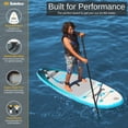 thumbnail image 4 of Solstice Maui 8 Ft Youth Stand Up Paddle Board Inflatable Raft Set with Camera Mount, Blue, 4 of 8