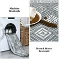 thumbnail image 6 of Hasoo Doormat 2' x 3' Entryway Bohemian Non-Slip Washable Indoor Small Area Rug Modern Geometric Neutral Carpet for Bedroom Bathroom Dining Room Dark Gray, 6 of 6