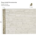 thumbnail image 2 of Ekena Millwork 3"W x 3"D x 48"H Universal Inside Corner for StoneWall Faux Stone Siding Panels, Sandstone, 2 of 7
