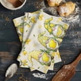 thumbnail image 6 of Lemon Gnomes 1 Pack Kitchen Towel, Water Absorbent Dish Towel, Summer Tropical Lemon Fruits Farmhouse Decorative Hand Towels - Quick Drying Cloth for Cooking Baking, 18x28 Inch, 6 of 8