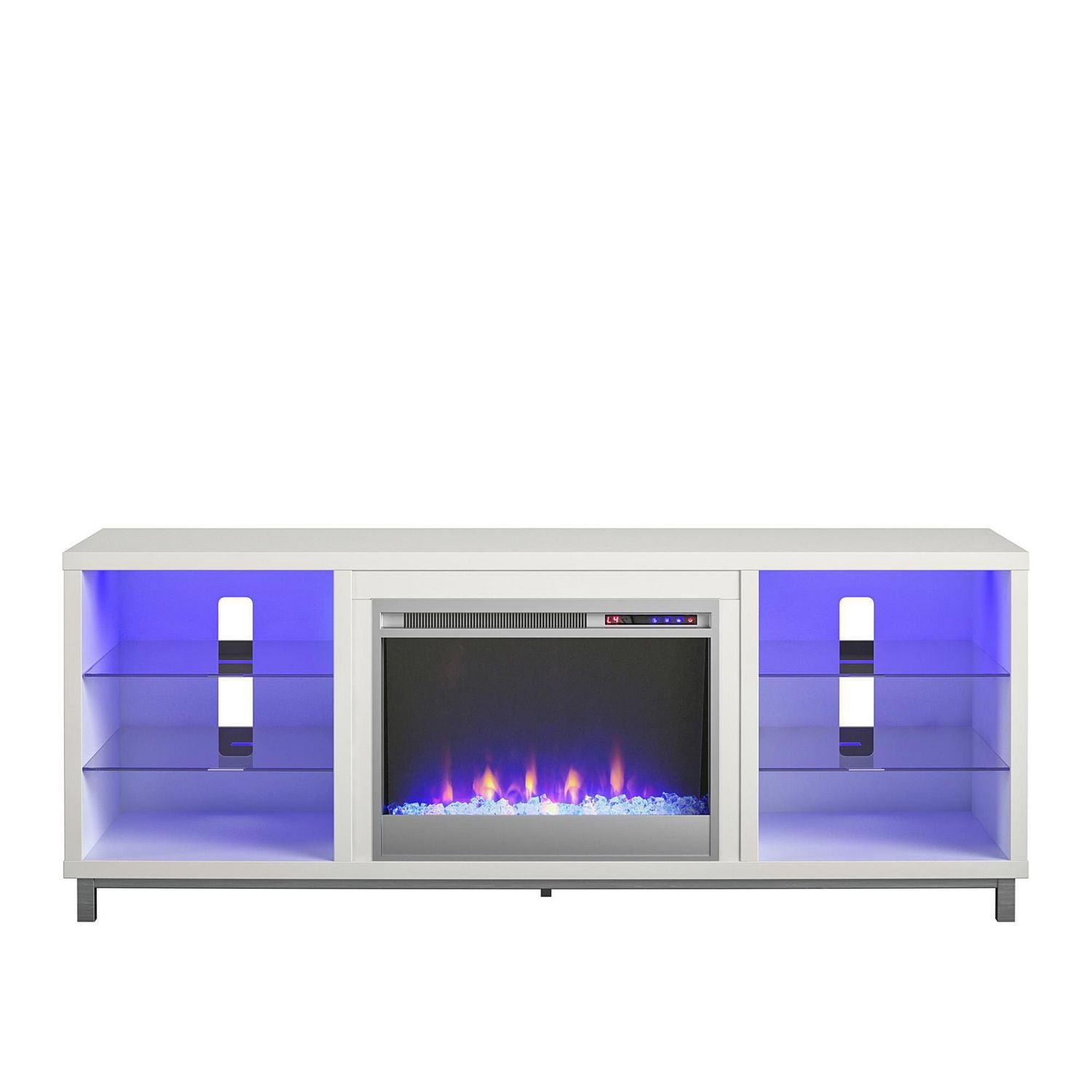 Lumina Fireplace TV Stand for TVs up to 48", White