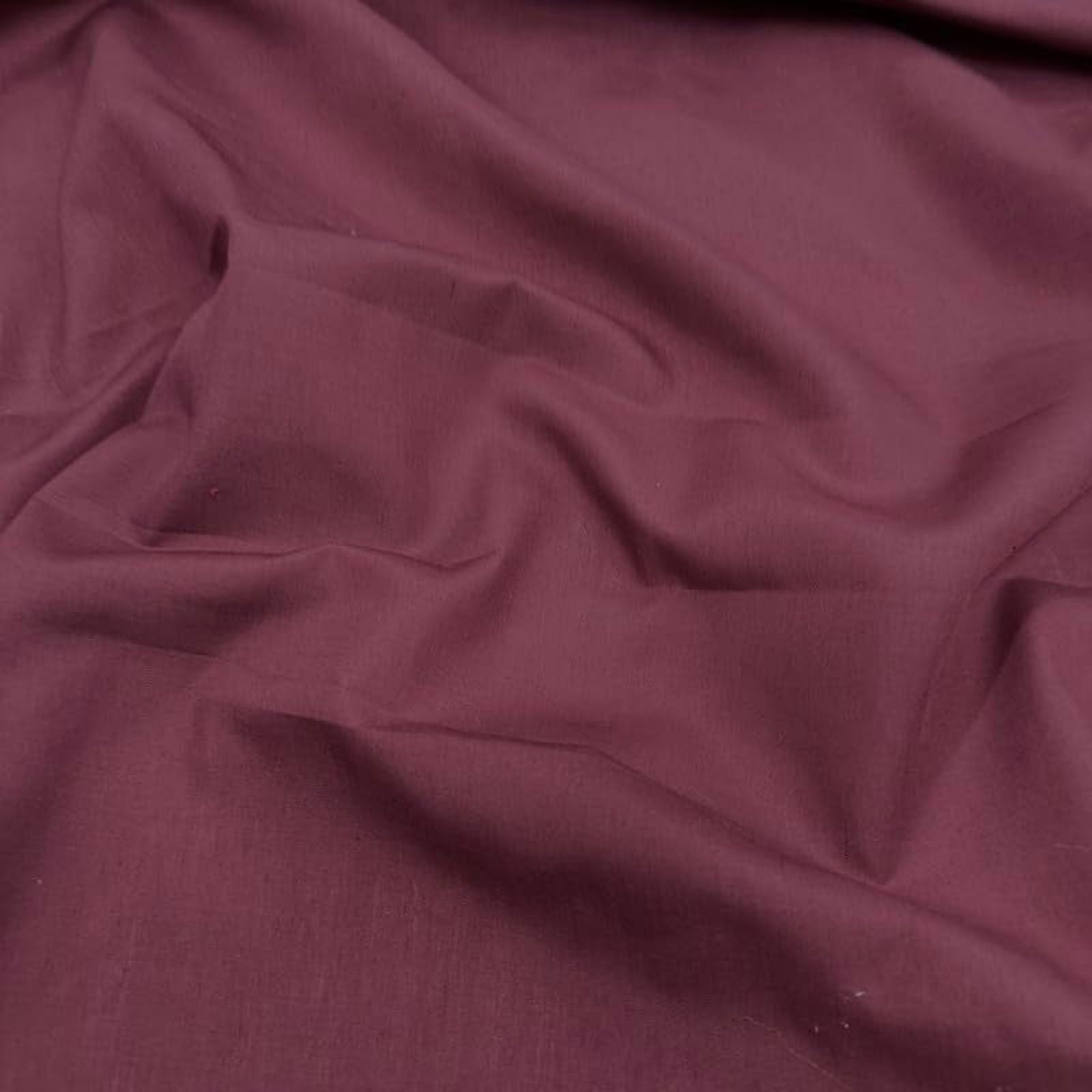 Ice Fabrics Cotton Polyester Broadcloth Fabric by The Yard - 60" Wide Soft & Breathable Broadcloth Fabric for Sewing - Perfect for Apparel, Bedding, Curtains and More - Burgundy - 30 Yards