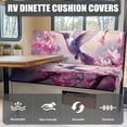 thumbnail image 4 of XYZCANDO Hummingbird Floral RV Dinette Cushion Covers Comfortable RV Accessories Stretchable Cushion Covers for Couches and Sofas Universal Furniture Covers for Women Pink, 4 of 7