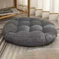 thumbnail image 4 of Chair Cushion Gray, 17x17 Inch Seat Pad with Thick Filling, Linen Cover Cushion for Dining Chairs Patio Furniture, Comfortable Seat Pad with Foam Support, 4 of 6