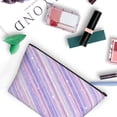 thumbnail image 7 of ZNDUO Travel Makeup Bag for Women Watercolor Purple Stripes Toiletry Bag, Multifunctional Storage Bag Cosmetic Bag Make Up Organizer, 7 of 7