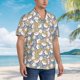 thumbnail image 3 of Fotbe Cute Rabbit Camisa Hawaiana para Hombre Unisex – Camisa Casual de Verano con Botones de Manga Corta de Algodón y Lino,Large, 3 of 7