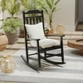 thumbnail image 4 of FICARTS High Back HDPE Outdoor Rocking Chair - All Weather Patio Porch Rocker with 44.92” Height (Black), 4 of 8