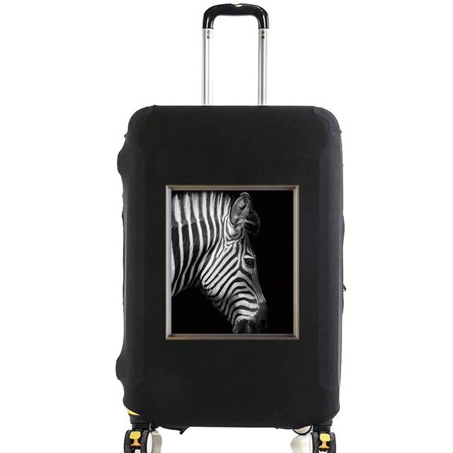 Animal Series Printed Pattern Travel Essentials Bag with 18-32 Inch Capacity Travel Accessories Trolley Case Protective Cover 8animal 034 M