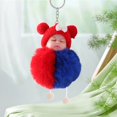 thumbnail image 4 of Llavero de peluche con forma de muñeca, accesorio para mochila escolar, colgante de poliéster, 4 of 6