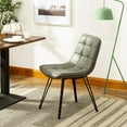 thumbnail image 2 of Porthos Home Rai Armless Dining Chairs, PU Leather Upholstery (Set Of 2), 2 of 6