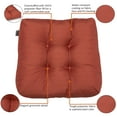 thumbnail image 5 of Classic Accessories Water-Resistant Square Patio Seat Cushions, 19 x 19 x 5 inch, Brick, 2 Pack, 5 of 9