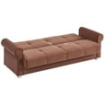 thumbnail image 7 of Ottomanson Convertible Sleeper Sofa Bed with Hidden Storage, Firm Comfort Couch, Brown, 7 of 7