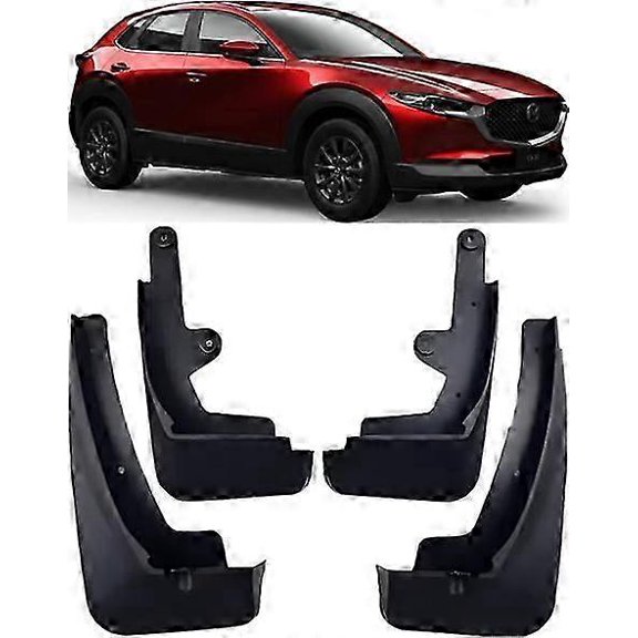 Genuine Front & Rear Splash Guards Mud Flaps For 2019-2024 Mazda CX30 CX-30