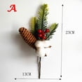 thumbnail image 4 of Corona navideña, piña artificial, adorno para fiesta, agujas de pino, ramas de bayas, decoración, regalo, ramo de flores para boda, 4 of 5