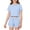 AI9_Light Blue, variant on Boy Girl Summer 2 Piece Outfits Cute Short Sleeves Crop Checkered Tops and Shorts Casual Clothing Set Yellow 110