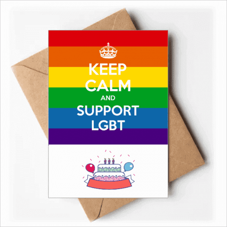 Rainbow Transgender Bisexuals Flag LGBT Happy Birthday Greeting Cards ...