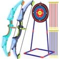 thumbnail image 1 of Set de arco y flecha Kmuxilal con luces LED para niños de 4 a 12 años, 1 of 8