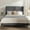 Dark Gray, variant on King Bed Frame Upholstered Bed with Tall Headboard, Chenille Platform Bed King Size, No Box Spring Needed, Easy Assembly, Ivory